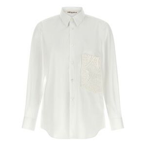 Comme Des Garçons White Cotton Women's Blouse